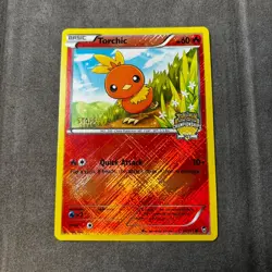 Torchic 12/111 City Championships STAFF Pokemon card Furious Fists - NM - Image 1