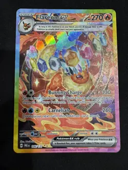 Pokemon 2025 Prismatic Evolutions Flareon ex Special Illustration Rare 146/131 - Image 1