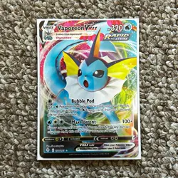Pokemon TCG Vaporeon VMAX 030/203 Evolving Skies Holo Ultra Rare English - Image 1