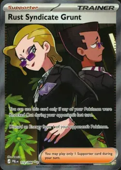 Rust Syndicate Grunt 112/084 Ultra Rare Pitch Black Pokemon Holo NM - Image 1