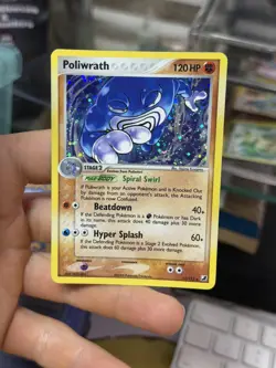 #2 Poliwrath 11/115 EX Unseen Forces 2005 Holo Rare SWIRL Pokemon Card - Image 3