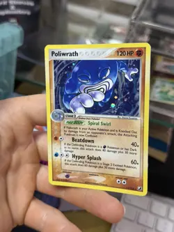 #2 Poliwrath 11/115 EX Unseen Forces 2005 Holo Rare SWIRL Pokemon Card - Image 4
