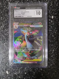 2025 POKEMON JAPANESE INFERNO X SUPER RARE #094 MEGA CHARIZARD X EX CGC 10 - Image 1