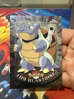 *ACTUALLY TOPPS CHROME* Holo Pokemon TV Series 1 Blastoise #9 Foil starter Water - Image 1