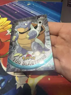 *ACTUALLY TOPPS CHROME* Holo Pokemon TV Series 1 Blastoise #9 Foil starter Water - Image 2