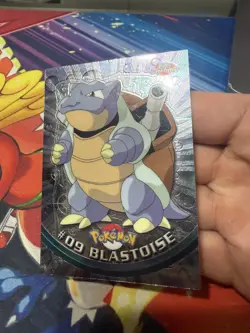 *ACTUALLY TOPPS CHROME* Holo Pokemon TV Series 1 Blastoise #9 Foil starter Water - Image 3