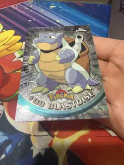 *ACTUALLY TOPPS CHROME* Holo Pokemon TV Series 1 Blastoise #9 Foil starter Water - Image 5