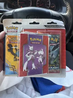 Pokemon TCG Sun & Moon break through Mini Portfolio & 2 Booster Pack 820650809545 - Image 1