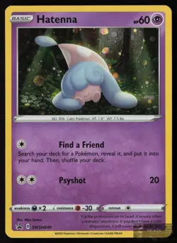 Hatenna SWSH040 Holo P Sword & Shield Promo Pokemon NM/M - Image 1