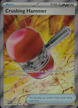 Crushing Hammer 105/084 Ultra Rare Pitch Black Pokemon Holo NM - Image 1