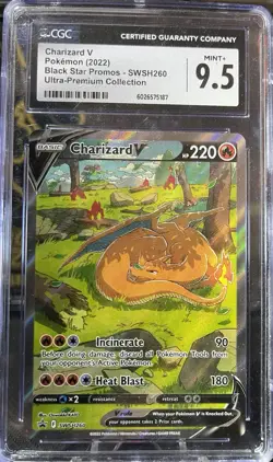 2022 POKEMON ULTRA-PREMIUM COLLECTION #SWSH260 CHARIZARD V CGC 10 GEM MINT - Image 1
