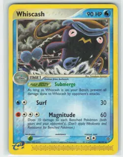 2003 Pokemon, Dragon, #48/97 Whiscash, Uncommon LP - Image 1