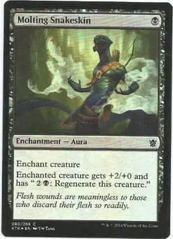 1x Foil - Molting Snakeskin - Magic the Gathering MTG Khans of Tarkir - Image 1