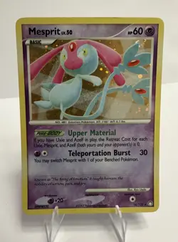 Pokemon TCG Mesprit 14/123 Mysterious Treasures Holo Rare MP - Image 1