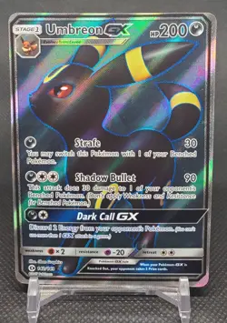 Umbreon GX (Full Art) 142/149 SM Base Set Pokemon Holo NM - Image 1