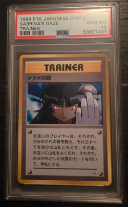 1999 POKEMON BANNED JAPANESE GYM 2 SABRINA'S GAZE PSA 10 GEM MINT - Image 1