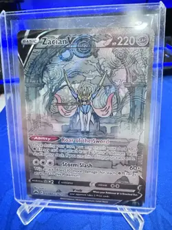 Pokemon TCG Zacian v Crown Zenith: Galarian Gallery Holo Ultra Rare - Image 1