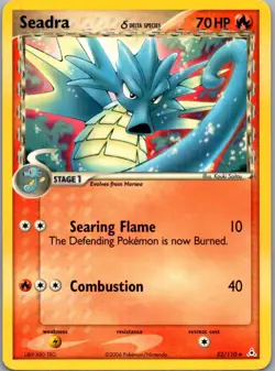 Seadra 52/110 Uncommon Holon Phantoms Pokemon Lightly Played - Image 1