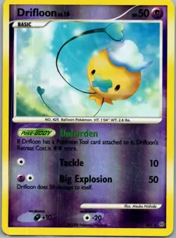 Drifloon SH1/100 Rare Stormfront Pokemon Reverse Holo Moderately Played - Image 1