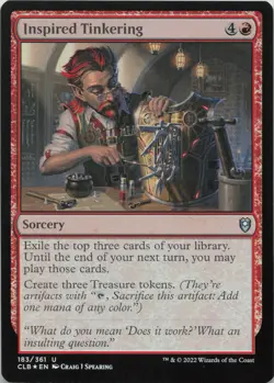 Inspired Tinkering - FOIL - U Commander Legends: Battle for Baldur's Gate 183 - - Image 1