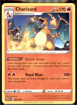 Charizard 001/015 Promo McDonald's Promos 2024 Pokemon Moderately Played - Image 2