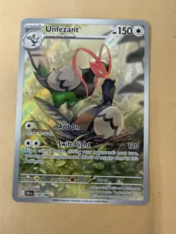 UNFEZANT - 150/086 150/086 HOLO ILLUSTRATION RARE SV: BLACK BOLT POKEMON NM/M - Image 1