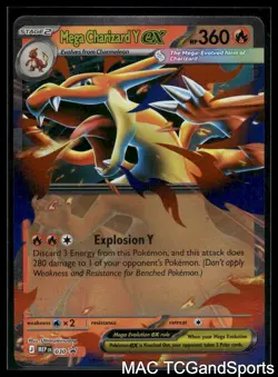 Mega Charizard Y ex 030 Holo ME: Mega Evolution Promo Pokemon TCG NM - Image 1