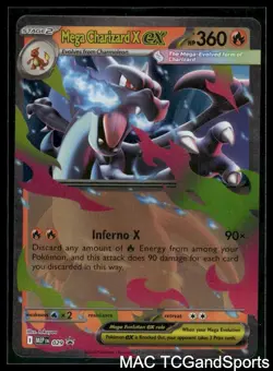 Mega Charizard X ex 029 Holo ME: Mega Evolution Promo Pokemon TCG NM - Image 1