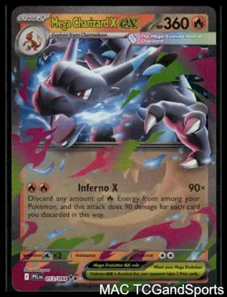 Mega Charizard X ex 013/094 Holo Phantasmal Flames Pokemon TCG NM - Image 1