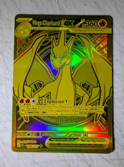 Pokemon Ascended Heroes 294 Mega Charizard Y ex Mega Hyper Rare Gold - Image 1
