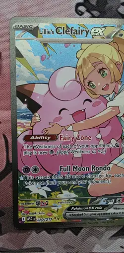 Lillie's Clefairy ex 280/217 Ascended Heroes Pokemon Holo NM - Image 2