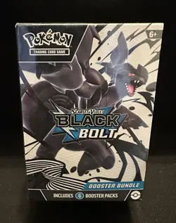 Pokemon TCG Scarlet & Violet Black Bolt Booster Bundle Box 6 Packs Zekrom - Image 1