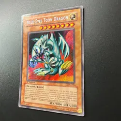 Yu-Gi-Oh! TGG 1st Edition Blue-Eyes Toon Dragon MRL-000 Secret Rare English LP - Image 2