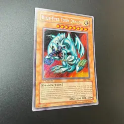 Yu-Gi-Oh! TGG 1st Edition Blue-Eyes Toon Dragon MRL-000 Secret Rare English LP - Image 3
