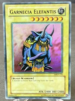 2009 Yu-Gi-Oh! Garnecia Elefantis MRD-125 Metal Raiders Unlimited SR Holo Foil - Image 1