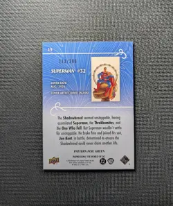 Superman 2026 Upper Deck Inspirations Pattern Foil Green /399 #19 - Image 2