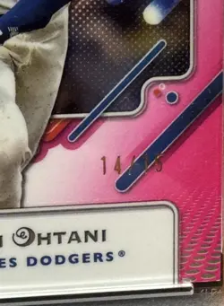 2025 Topps Pristine Shohei Ohtani #160 Pink Refractor /15 PSA 10 GEM MT LOW POP! - Image 2