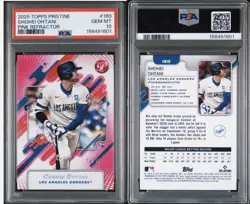 2025 Topps Pristine Shohei Ohtani #160 Pink Refractor /15 PSA 10 GEM MT LOW POP! - Image 5