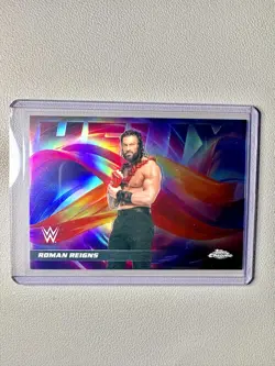 WWE Topps Chrome 2026 Roman Reigns Helix Case Hit SP #HLX-4 - Image 1