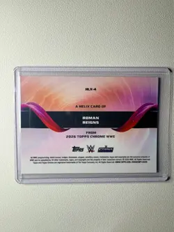 WWE Topps Chrome 2026 Roman Reigns Helix Case Hit SP #HLX-4 - Image 2