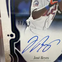 Topps Tier One 2026 Jose Reyes Mets Auto Tier One Talent T1TA-JR 17/99 - Image 3
