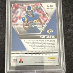 Panini 2020 Mosaic Cam Akers Los Angeles Rams NFL Debut No Huddle #277 PSA 10 - Image 4