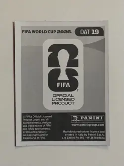 2026 Panini World Cup Sticker Collection Ahmed Al-Ganehi PURPLE RARE QAT 19 - Image 2