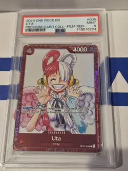 2023 One Piece, Uta, Premium Card Collection Film Red, #005, PSA 9 MINT - Image 1