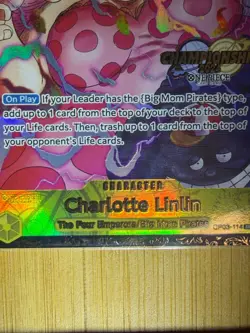 English Charlotte Linlin OP03-114 SR Championship 2024 Top Prize One Piece NM - Image 4