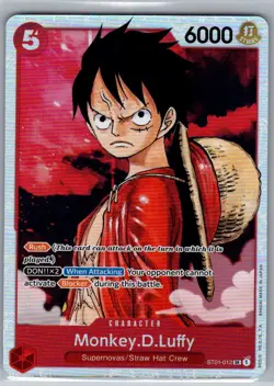 2022 Monkey.D.Luffy (012) ST01-012 One Piece Starter Deck 1: Straw Hat Crew SR - Image 1