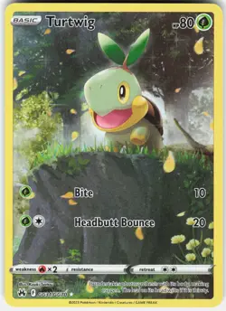 Pokemon Turtwig GG31/GG70 Holo Crown Zenith Galarian Gallery Pokemon NM - Image 1