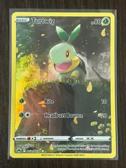 Turtwig GG31/GG70 Holo Crown Zenith Galarian Gallery Pokemon NM - Image 1