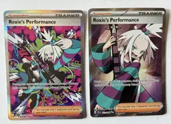 Pokemon Roxie's Performance SIR 121 112 Chaos Rising 2 Card Lot! - Image 1