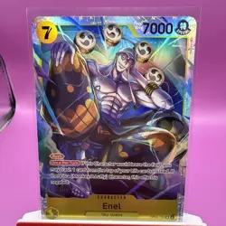 Enel OP05-100 SR Super Rare English One Piece Card Game NM Condition - Image 1